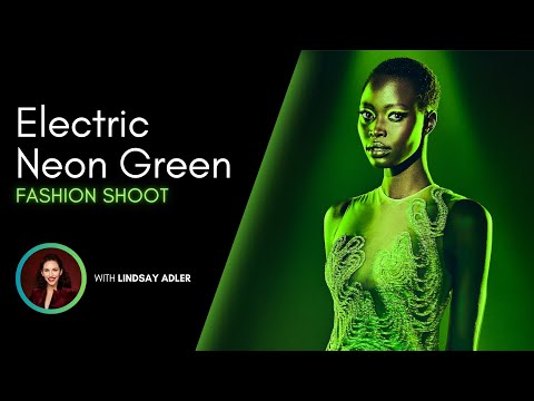 Behind the Scenes: Electric Neon Green Fashion Shoot