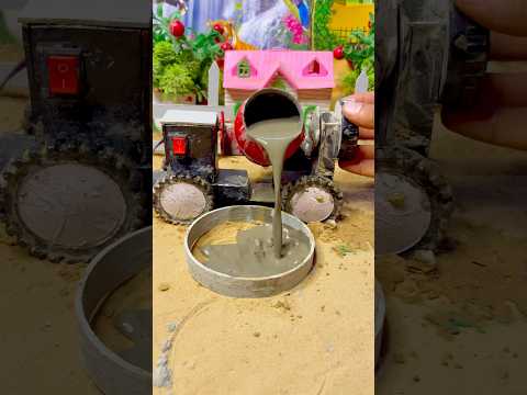 DIY mini pond making for ducks science project #project #pondpump #ytshorts #ducks #minitractor