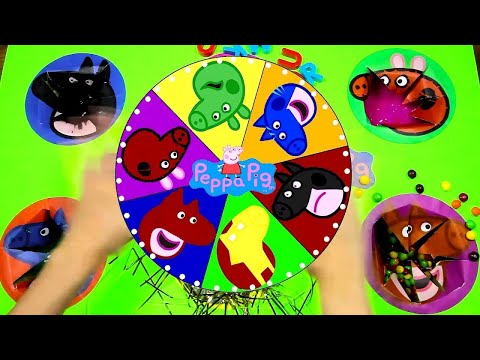 Learning Colors With Peppa Pig in SPIN THE WHEEL Game - Ellie Jr