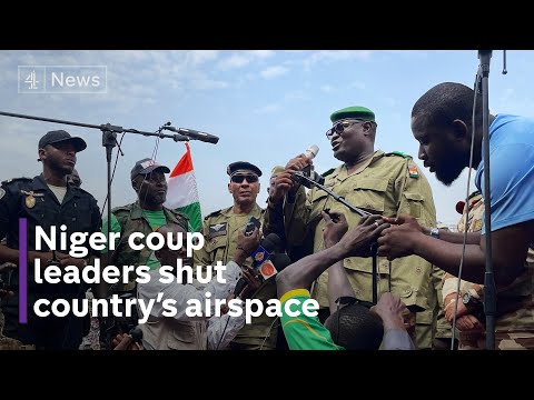 Niger latest: Coup leaders shut down airspace after ultimatum
