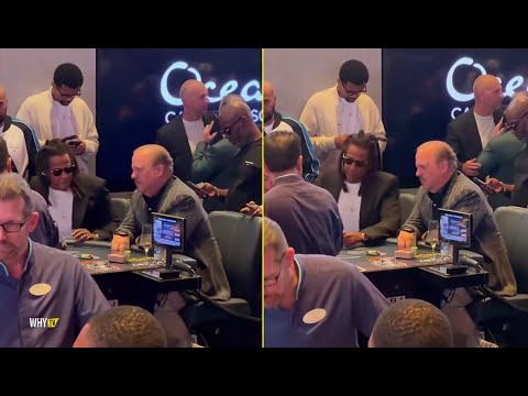 Jay-Z Playing BlackJack At His Fanatics Tournament In Atlantic City 'Hov Is In The Building'