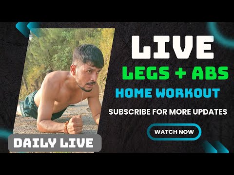 Morning Home Workout LIVE | Legs + Abs Training 🔥 | Stay Fit with Surajflexon