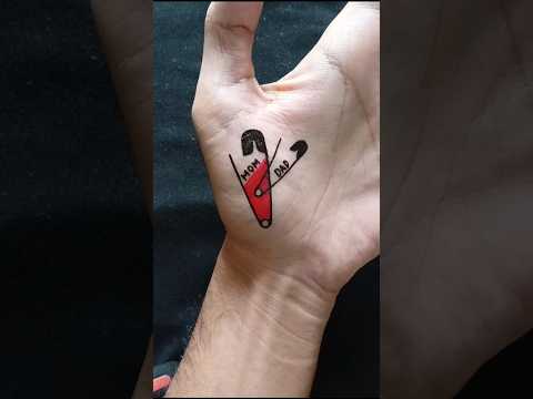 Mom & Dad 🧷🧷 || tattoo pens #shorts #youtubeshorts #art #tattoo #viralvideo