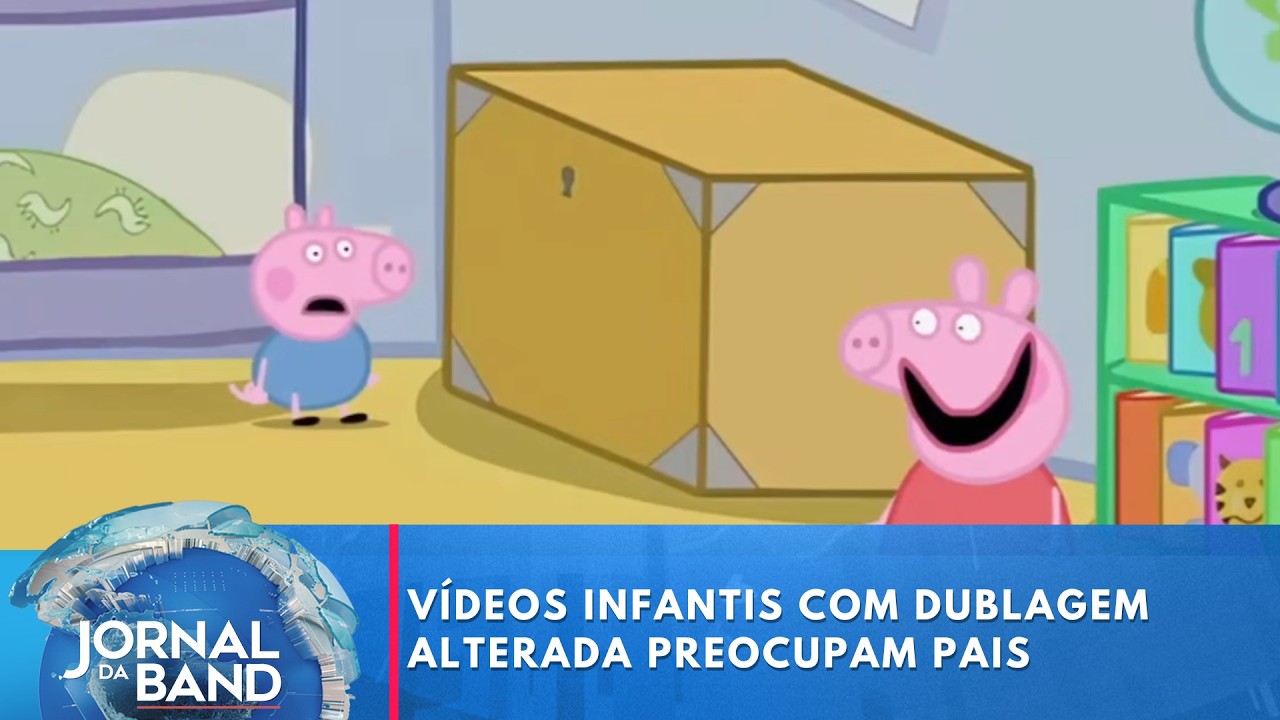 Vídeos infantis com dublagem alterada preocupam pais | Jornal da Band