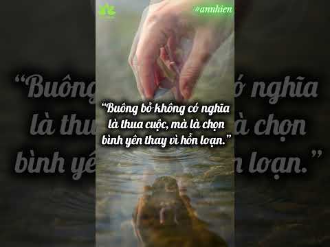 5 Câu Nói Đơn Giản Giúp Bạn Học Cách Buông Bỏ | An Nhiên