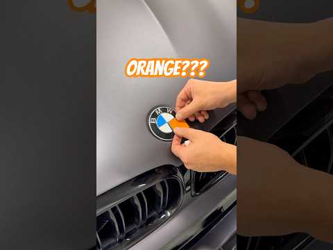 Custom Orange/Black BMW Emblem for this F90 M5 to match Accents all around, what you think guys?