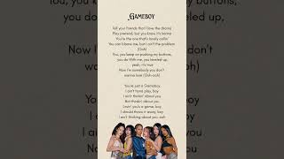 Gameboy | Katseye  #lyrics #gameboy #katseye #fyp #foryou #shorts #song