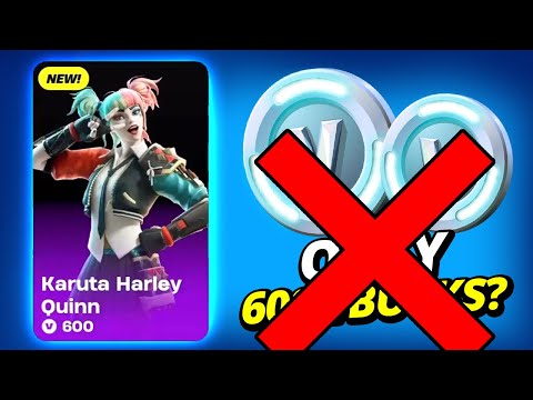 *NEW* CHEAP Karuta Harley Quinn Skin (600 vBucks) was cancelled in Fortnite Item Shop Showcase