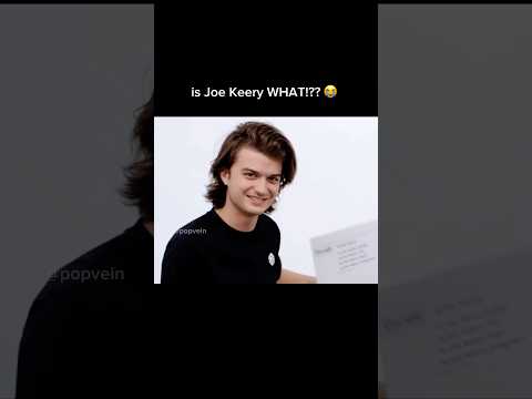 Gaten's reaction seeing most searched questions about Joe Keery is sending me ๐ญ