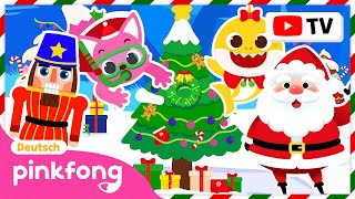 [100Min] Weihnachten Versteckspiel mit der Hai Familie 🎄🦈 | Mix | Pinkfong, Baby Hai! Kinderlieder