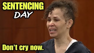 Defendant CRIES UNCONTROLLABLY before being SENTENCED