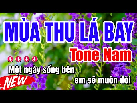 Karaoke Mùa Thu Lá Bay – Tone Nam | Karaoke Huỳnh Lê