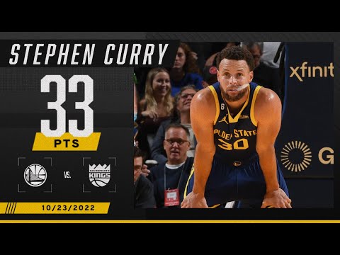 Steph Curry has BIG 33-PT night in Warriors’ NARROW win over Kings    | NBA on ESPN video clip