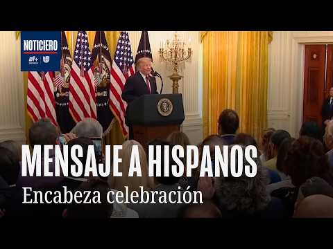 Donald Trump encabeza evento en la Casa Blanca por el Mes de la Herencia Hispana