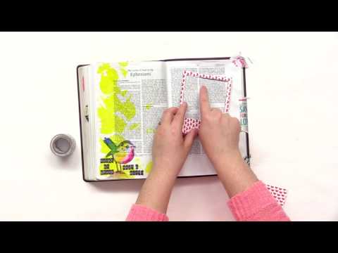 How to Use Stencils to Decorate your Journaling Bible...