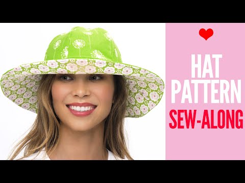 How to Make a Hat | Sun Hat Sew Along by TREASURIE