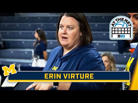 No One Knows Big Ten Volleyball Like Erin Virtue | Michigan Volleyball | At The Net