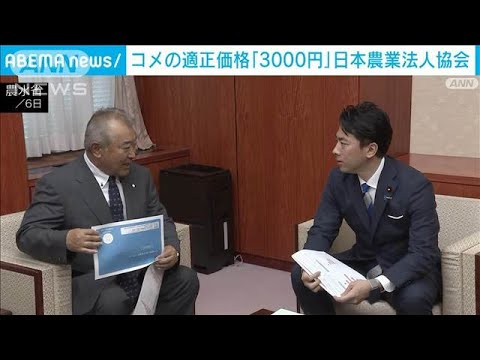ニュースの動画サムネイル - 生産者団体会長 コメの適正価格は「3000円」 多くの生産者“流通価格高すぎ”受け止め(2025年6月6日)