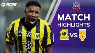 Al Ittihad vs Al Hazem – Saudi Pro League 25/26 Full Match Highlights