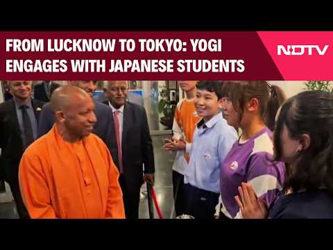 Yogi In Japan | UP CM Yogi Adityanath Interacts With Children In Tokyo
