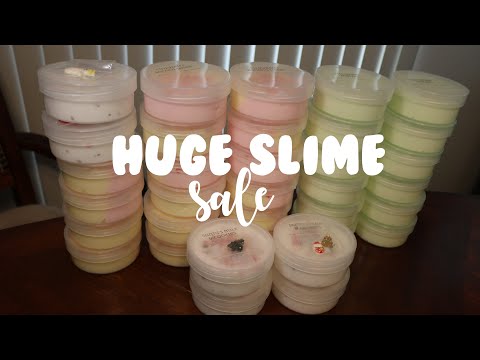 CHRISTMAS SLIME + CUCUMBER MELON SLIME ASMR