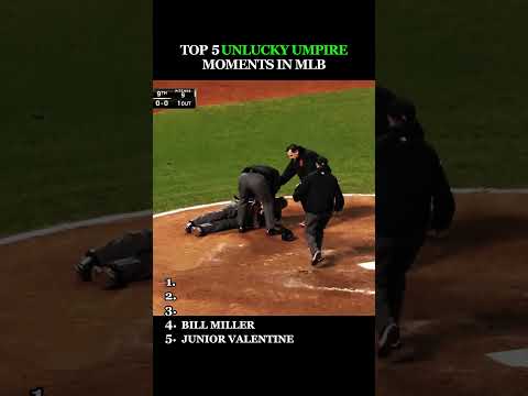 Top 5 Unlucky Umpire Moments in MLB History  #mlb #mlblb #baseball
