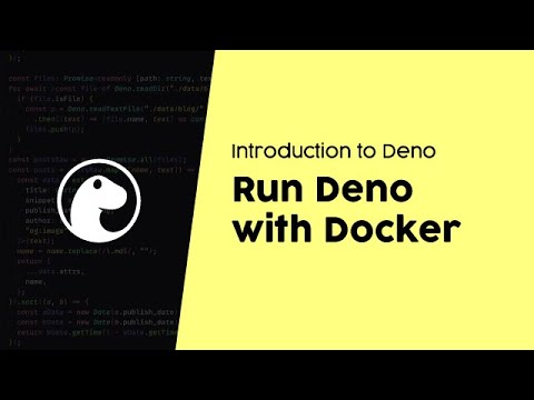 Deploying Deno with Docker