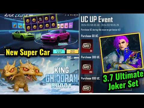 BGMI UC UP Event Date || Next Ultimate Joker Set Leaks || New Dodge Car Spin Trick |Prajapati Gaming