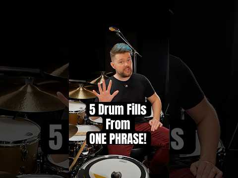5 Different Ways to play ONE phrase on the drums