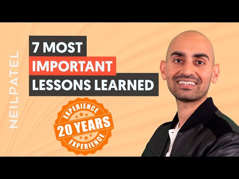 20 Years Of Marketing - 7 Most Important Lessons Learned