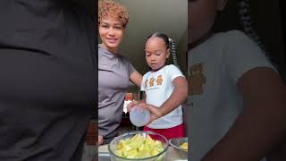 Ensalada de mango 🥭 con mi bebé