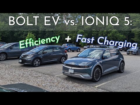 Bolt EV vs IONIQ 5 Efficiency and DC Fast Charging Comparison