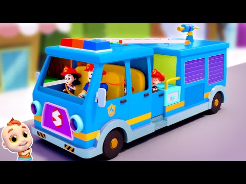 Wheels On The Firetruck, Emergency Vehicles for Kids by Super Supremes