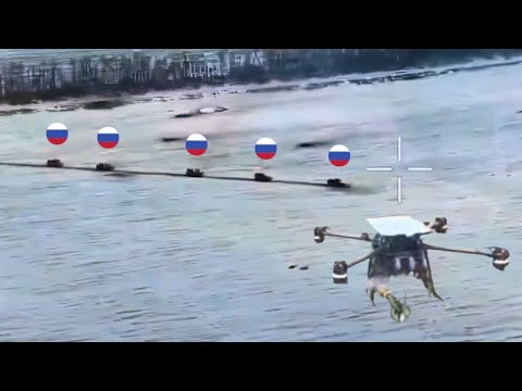 HUGE Russian Tank Convoy Horrifically Blown Up After a Deadly FPV Drone Attack