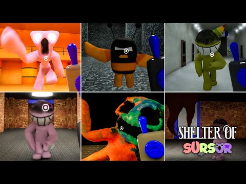 Shelter of sursur 6 - All Jumpscares (Garten Of Banban)