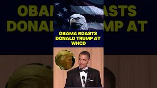 Obama ROASTS Donald Trump at WHCD! 😂 #ytshorts #obama #trump