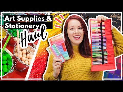 HUGE Art Supply & Stationery Haul From All Around The World!