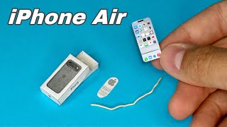 How to Make a Miniature Apple iPhone Air | DollHouse | DIY Realistic Miniature