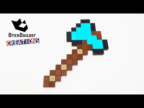 LEGO MOC MINECRAFT DIAMOND AXE | 118pcs | Brick Builder Creations