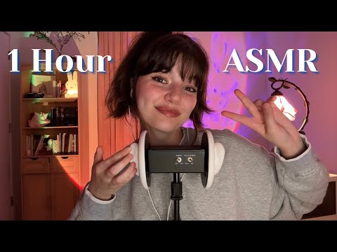 ASMR | 1 Hour Of Fast and Intense ASMR On The 3DIO (Mouth Sounds, Ear Massage, Tingles)