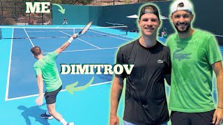 I Practiced With GRIGOR DIMITROV! (+ he coaches me?)
