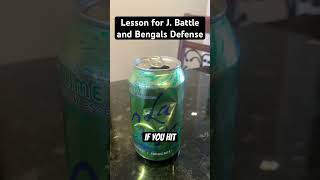 Lesson for Jordan Battle and Bengals DEFENSE