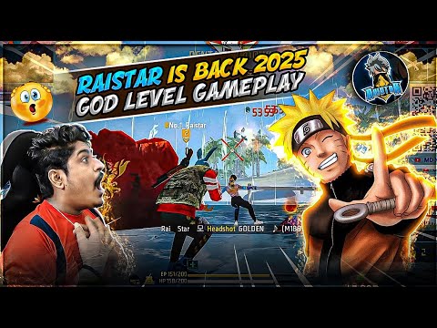 RAISTAR IS BACK GOD LEVEL GAMEPLAY GYAN GAMING OP REACTION ON LIVE STREAM  - Garena Free Fire