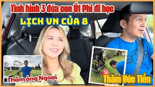 Trời lại sáng với Út Phi, tình hình đi học của 3 đứa con - "Chóng mặt" với lịch trình Việt Nam của 8