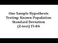 Understanding One Sample Hypothesis Test