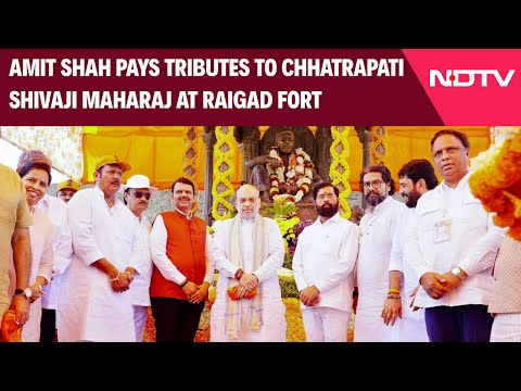 Amit Shah News | Amit Shah Pays Tributes To Chhatrapati Shivaji Maharaj At Raigad Fort