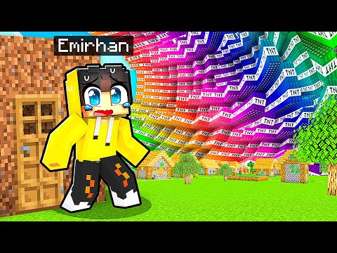 10 Saniyede Yapılan SIĞINAĞA Karşı MEGA TNT TSUNAMİSİ! 🌊 | Minecraft