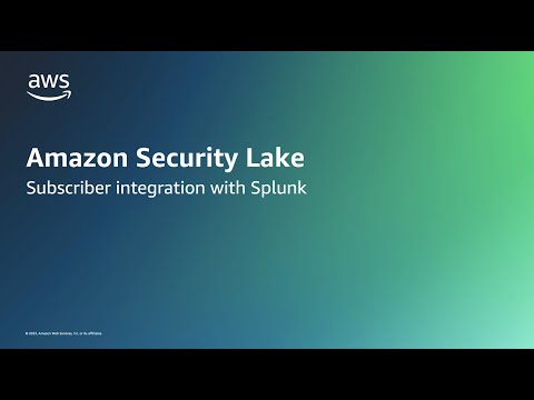 Amazon Security Lake integration with Splunk | Amazon Web Services