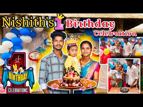 😍Nishith's 1st Birthday Celebration🎂|இப்படி நடக்கும்னு எதிர்பாக்கல❗|Gowthamindhu|#trending #viral