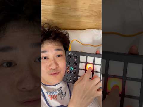 Baby tries a soundboard for the first time